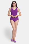 Amante Bodysuit With Removable Pads - Grape Glow — thumbnail 5